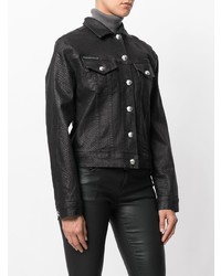 schwarze Jeansjacke von Philipp Plein