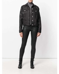 schwarze Jeansjacke von Philipp Plein