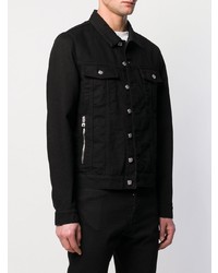 schwarze Jeansjacke von Balmain