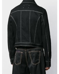 schwarze Jeansjacke von Maison Margiela