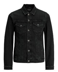 schwarze Jeansjacke von Jack & Jones