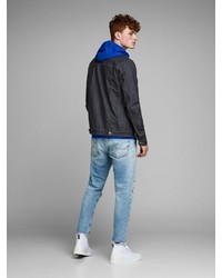 schwarze Jeansjacke von Jack & Jones