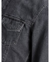 schwarze Jeansjacke von Jack & Jones