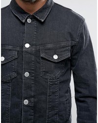 schwarze Jeansjacke von Jack and Jones