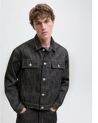 schwarze Jeansjacke von Jack & Jones