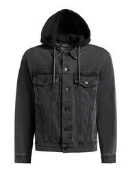 schwarze Jeansjacke von khujo
