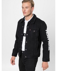 schwarze Jeansjacke von Levi's