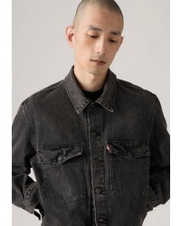 schwarze Jeansjacke von Levi's