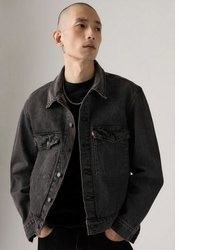 schwarze Jeansjacke von Levi's