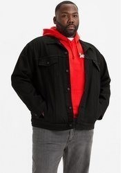 schwarze Jeansjacke von Levi's® Plus
