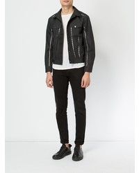 schwarze Jeansjacke von Yang Li