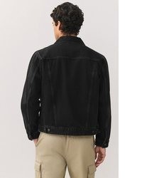 schwarze Jeansjacke von next