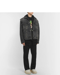 schwarze Jeansjacke von Balenciaga