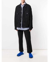 schwarze Jeansjacke von Balenciaga