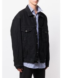 schwarze Jeansjacke von Balenciaga