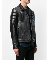 schwarze Jeansjacke von Frankie Morello