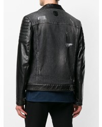 schwarze Jeansjacke von Frankie Morello