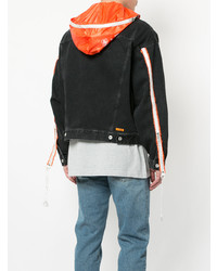 schwarze Jeansjacke von Heron Preston