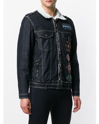 schwarze Jeansjacke von Frankie Morello