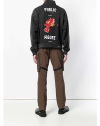 schwarze Jeansjacke von Heron Preston