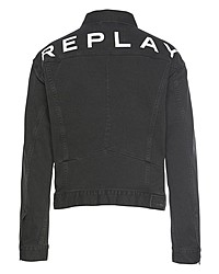 schwarze Jeansjacke von Replay