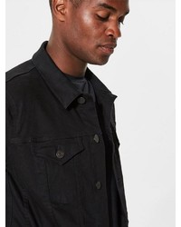 schwarze Jeansjacke von Selected Homme