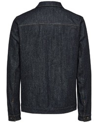 schwarze Jeansjacke von Selected Homme