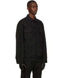 schwarze Shirtjacke aus Jeans von 44 label group