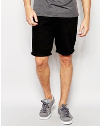 schwarze Jeansshorts von Asos