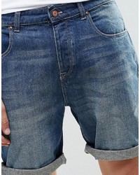 schwarze Jeansshorts von Asos