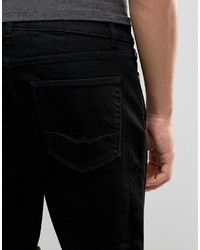 schwarze Jeansshorts von Asos