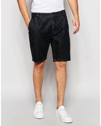 schwarze Jeansshorts von Asos