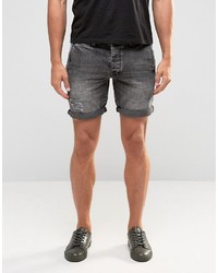 schwarze Jeansshorts von Asos