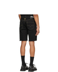 schwarze Jeansshorts von VERSACE JEANS COUTURE