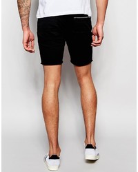 schwarze Jeansshorts von Brave Soul