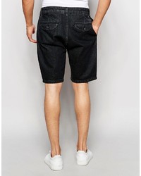 schwarze Jeansshorts von Asos