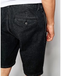 schwarze Jeansshorts von Asos