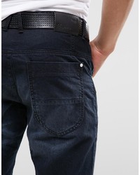 schwarze Jeansshorts von Crosshatch