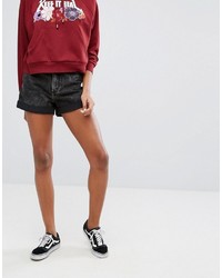 schwarze Jeansshorts von Monki