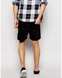 schwarze Jeansshorts von Weekday