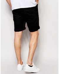 schwarze Jeansshorts von Pull&Bear