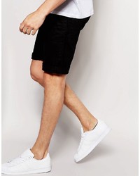 schwarze Jeansshorts von Pull&Bear