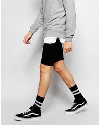 schwarze Jeansshorts von Asos