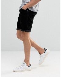 schwarze Jeansshorts von Asos