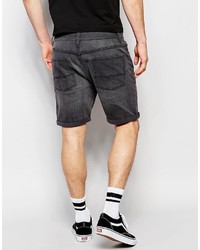 schwarze Jeansshorts von Asos