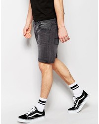 schwarze Jeansshorts von Asos