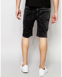 schwarze Jeansshorts von Bellfield