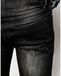 schwarze Jeansshorts von Antioch