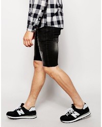 schwarze Jeansshorts von Antioch