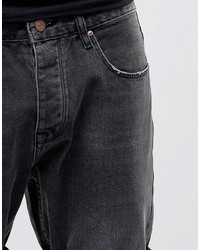 schwarze Jeansshorts von Asos